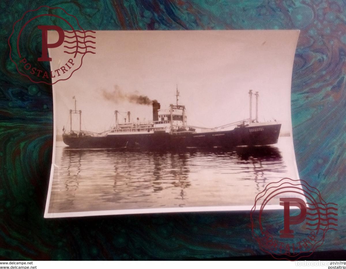 Fotograf&iacute;a antigua: MOCOBET MOSSOVIET +- 29 * 22 CM REAL PHOTOGRAPH BOAT BARCO BOOT BOAT