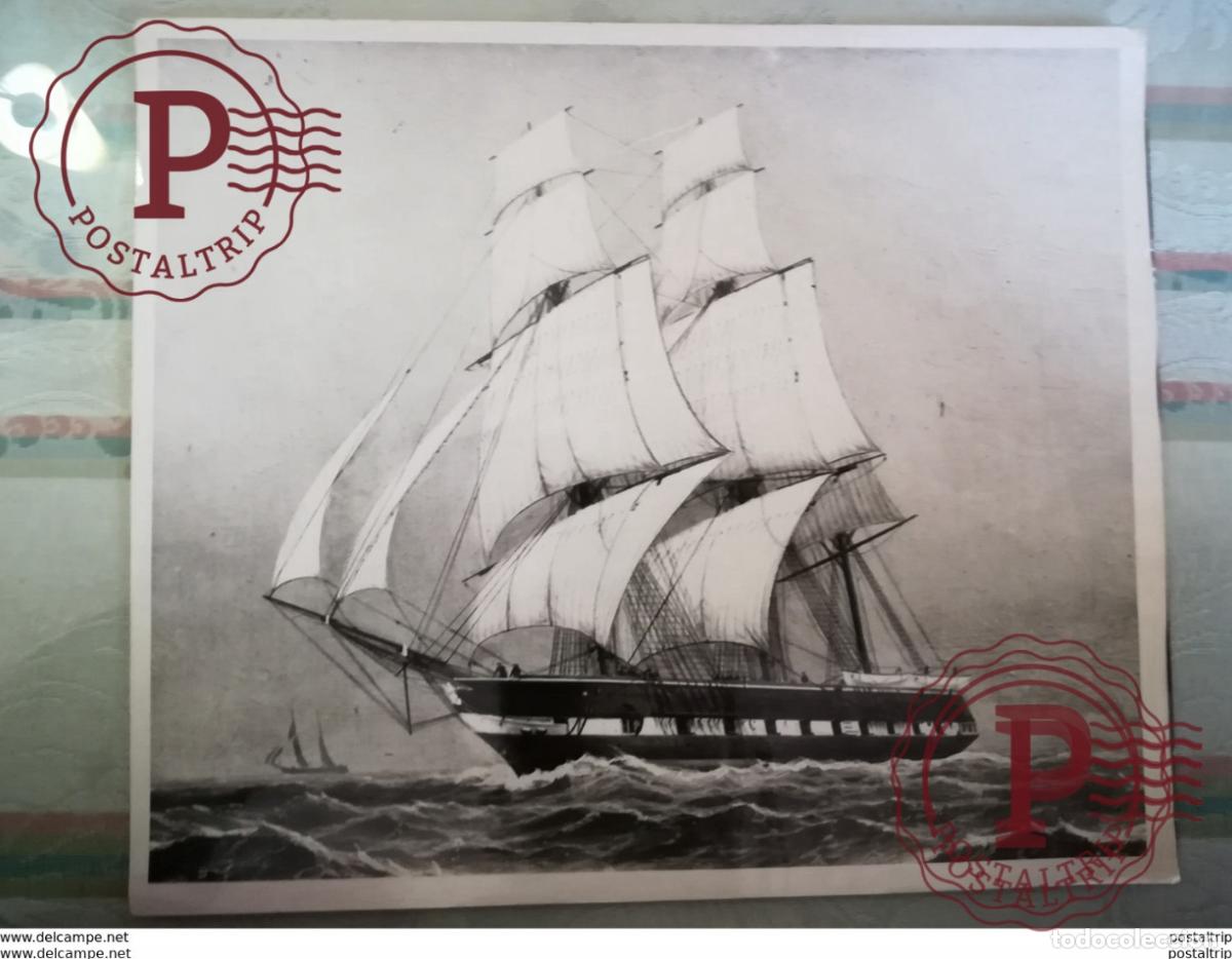 Fotograf&iacute;a antigua: +- 30* 24CM REAL PHOTOGRAPH BOAT BARCO BOOT BOAT Voilier - Velero - Sailboat