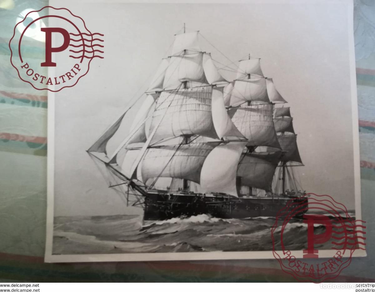 Fotograf&iacute;a antigua: BRITISH CRUISER RALEIGH +- 30* 24CM REAL PHOTOGRAPH BOAT BARCO BOOT BOAT Voilier - Velero - Sailboat