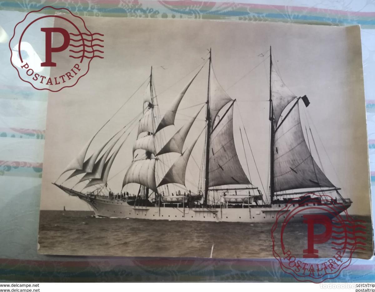 Fotograf&iacute;a antigua: SEE SCAN +- 39* 29 CM REAL PHOTOGRAPH BOAT BARCO BOOT BOAT Voilier - Velero - Sailboat