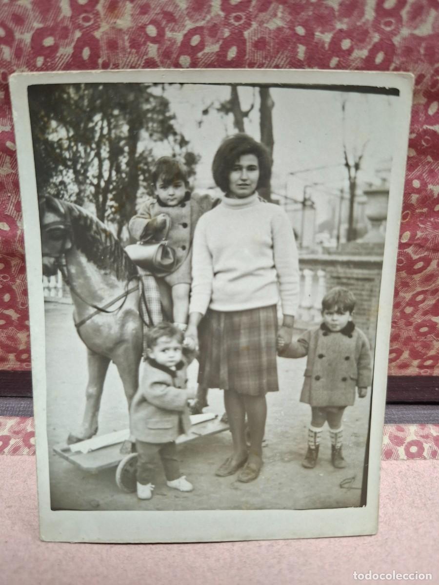 Fotograf&iacute;a antigua: ANTIGUA FOTOGRAFIA MINUTERO CABALLO CARTON ORIGEN MURCIA