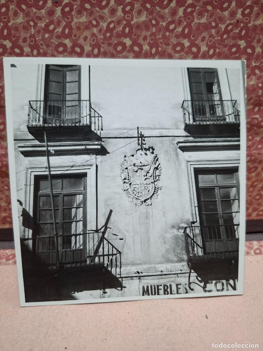 Fotograf&iacute;a antigua: ANTIGUA FOTOGRAFIA ESCUDO NOBILIARIO BLASON ORIGEN MURCIA
