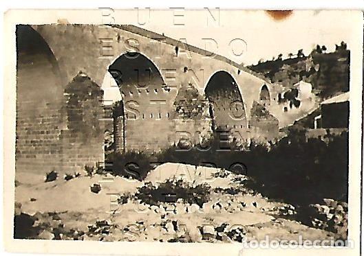 Fotograf&iacute;a antigua: MARMOLEJO JAEN 1928 PUENTE ROMANO CARRETERA A VILLANUEVA DE CORDOBA 6X4 FOTOGRAFIA UNICA F98