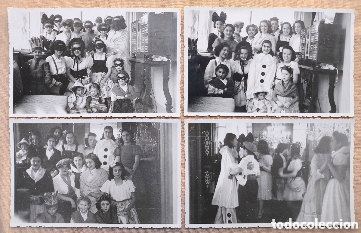 Fotograf&iacute;a antigua: BARCELONA FIESTA DE CARNAVAL BAILE AMBIENTE QUEER ? FOTOGRAF&Iacute;A LOTE 4 BARCELONA 1945