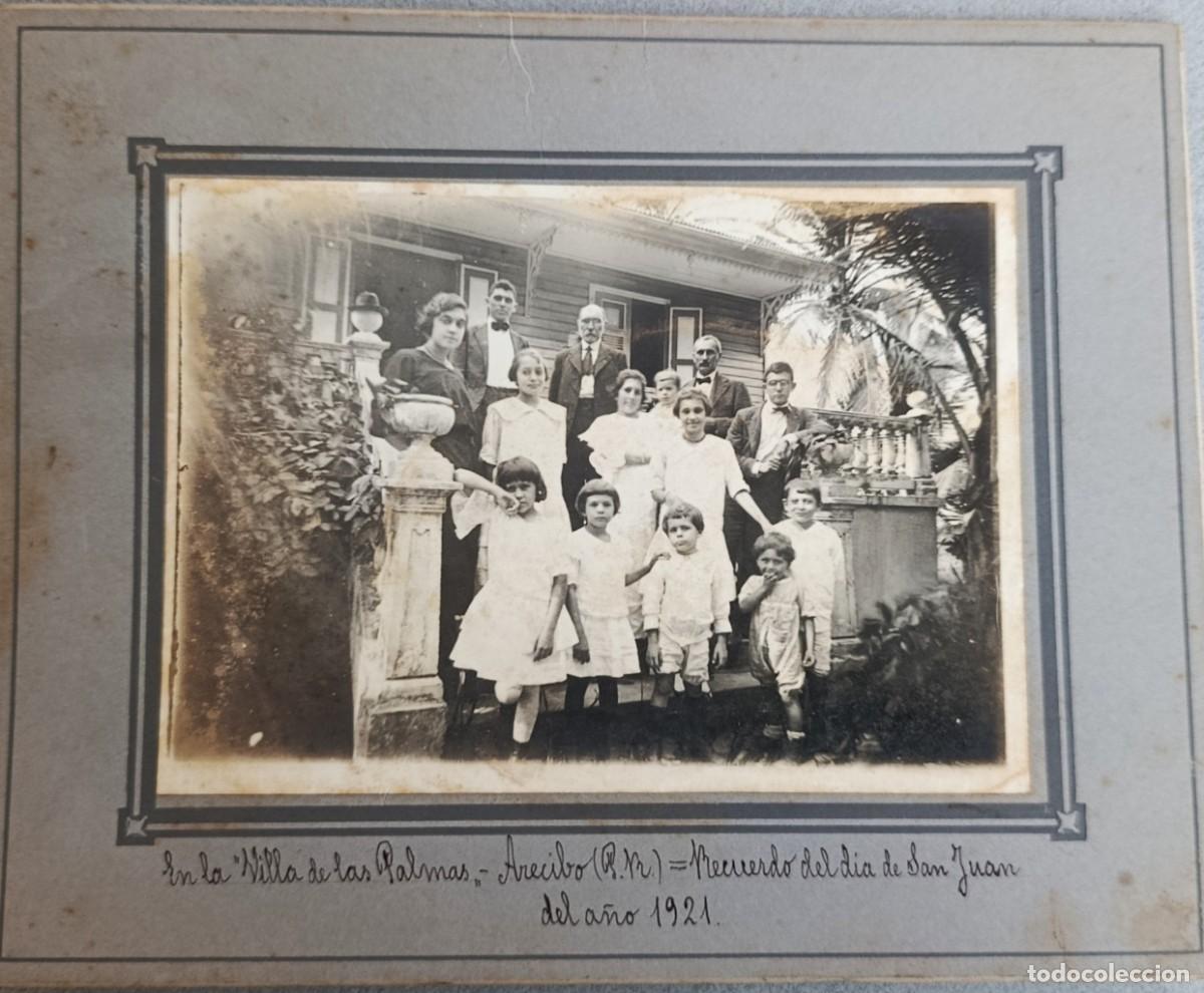 Fotograf&iacute;a antigua: EMIGRANTES DE S&Oacute;LLER (MALLORCA) EN ARECIBO. PUERTO RICO, 1921. FOTO DE FAMILIA ORIGINAL.