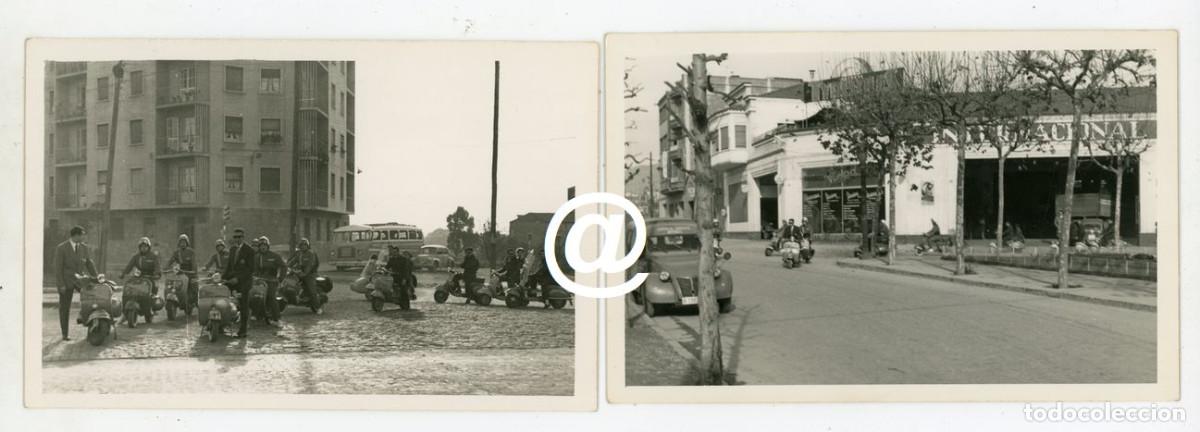 Fotograf&iacute;a antigua: 6 FOTOS CONCENTRACION REUNION MOTO VESPA BALART A&Ntilde;OS 60 - SELLO COMPANY HOSPITALET DE LLOBREGAT