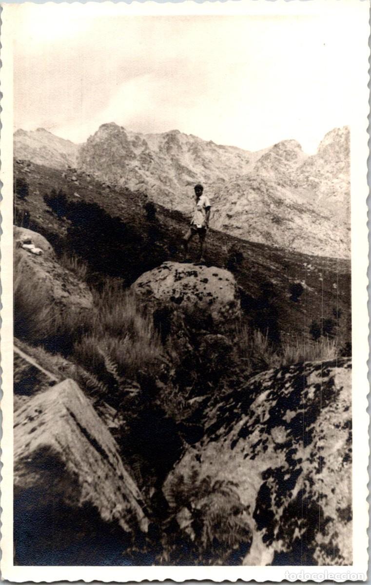 Fotograf&iacute;a antigua: Sierra de Gredos - Fotograf&iacute;a por Ubicar con Exactitud - Sin datos - 133x85mm - Excursionista
