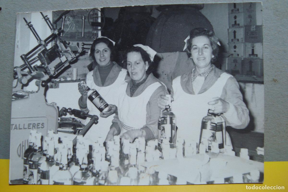 Fotograf&iacute;a antigua: ANTIGUA FOTOGRAFIA DE OPERARIAS EMBOTELLADORA MIURA ANIS CAZALLA DE LA SIERRA. A&Ntilde;OS 60.