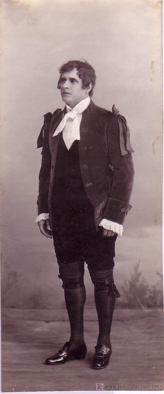 Fotograf&iacute;a antigua: teatro catal&aacute;n. actor. 1905-1920 aprox.
