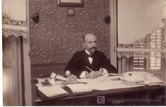 Fotograf&iacute;a antigua: retrato de jurista o pol&iacute;tico espa&ntilde;ol. 1915 aprox. 23X16 CM.