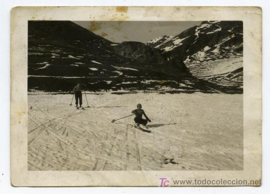Fotograf&iacute;a antigua: ESQU&Iacute;. Fotografia de esqu&iacute;. 100 a&ntilde;os de esqu&iacute; en Catalunya. Circa 1930.