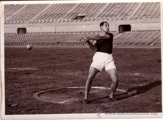 Antique Photography: DEPORTE. ESPA&Ntilde;A. LANZADOR DE MARTILLO. 1920'S-30'S sin datos. 13x18 cm.