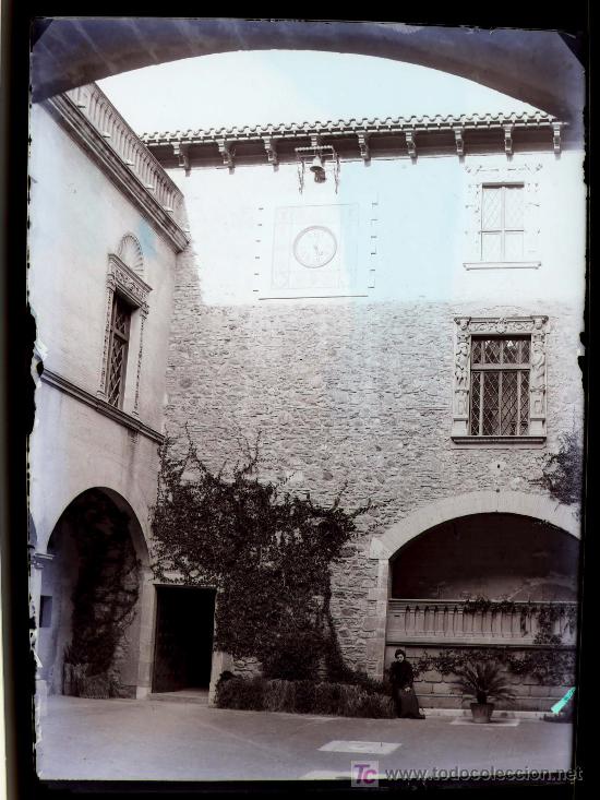 Antique Photography: EMPORD&Agrave;, Catalu&ntilde;a. por identificar, 1890's aprox. cristal negativo 13 x 18 cm.