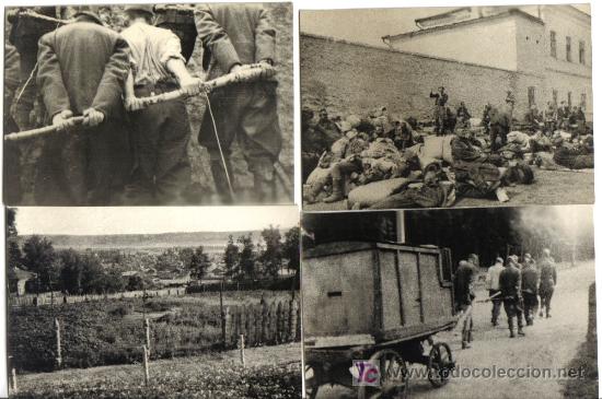 Fotograf&iacute;a antigua: EXTRAORDINARIO DOCUMENTO FOTOGRAFICO, CUATRO FOTOGRAFIAS CAMPO DE TRABAJO EN ESPA&Ntilde;A, PRESOS ALEMANES