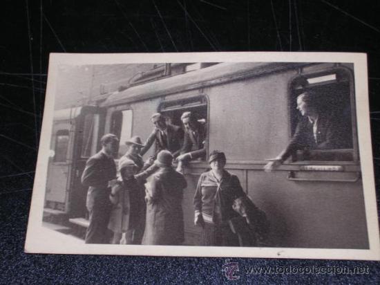 Fotograf&iacute;a antigua: FOTORAFIA DE UN VAGON DE TREN ( FERROCARRIL )