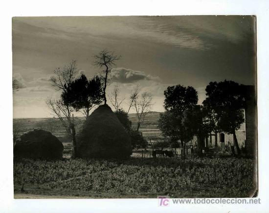 Antique Photography: PAJAR. Pajar antiguo. Masia catalana. Paisaje. Preciosa foto. Circa 1940