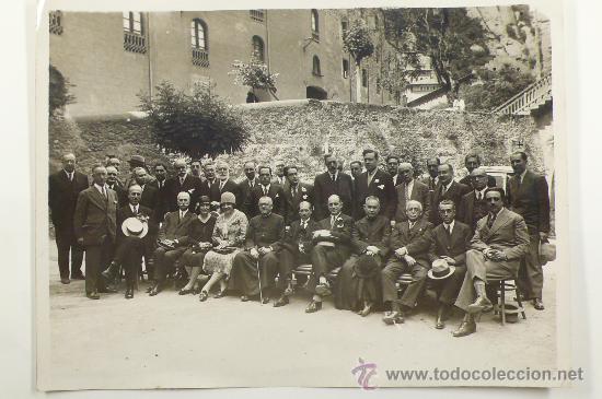 Fotograf&iacute;a antigua: Montserrat - retrato de grupo. Foto: GASPAR SEGARRA TORRENTS, 1930's. 18x24 cm