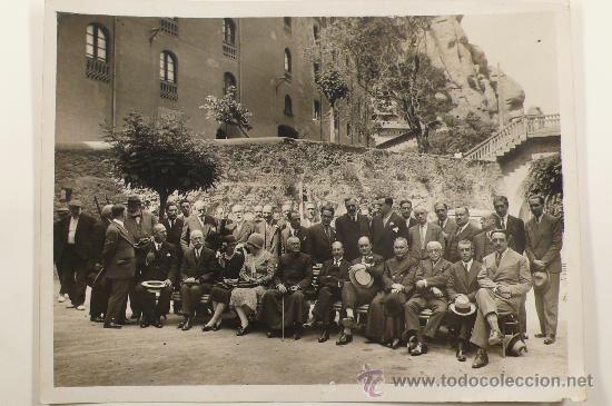 Antique Photography: Montserrat. Retrato de grupo. Foto: GASPAR SEGARRA TORRENTS, 1930's. 18x24 cm