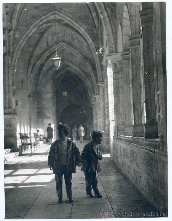 Alte Fotografie: Claustro de la Catedral de Santander Circa 1960. 18 x 24. Sin referencia de fot&oacute;grafo
