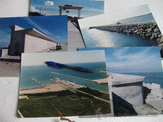 Fotograf&iacute;a antigua: 5 FOTOGRAFIAS DEL PUERTO DE CADIZ TRAS SU CONSTRUCCION - PUERTO DE STA MARIA - DIQUE DE SAN FELIPE