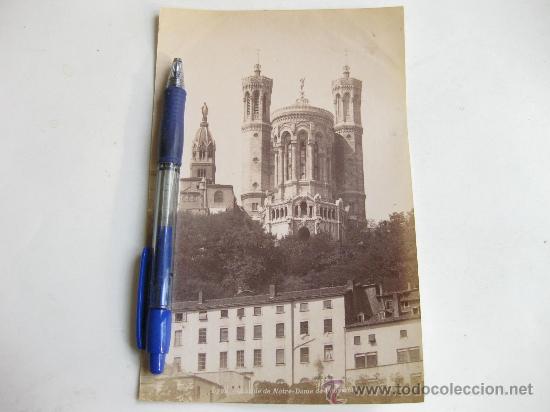 Fotograf&iacute;a antigua: FOTOGRAFIA ANTIGUA DE LA BASILICA DE NOTRE DAME DE FOURVIERE