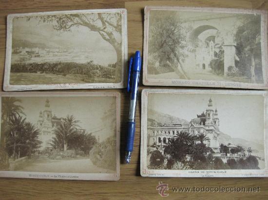 Fotograf&iacute;a antigua: 4 FOTOGRAFIAS ANTIGUAS DE MONTECARLO - PRINCIPADO DE MONACO