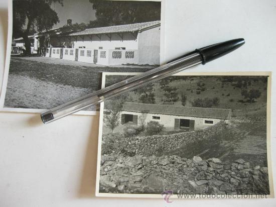 Fotograf&iacute;a antigua: PAREJA DE FOTOGRAFIAS DE 2 GRANJAS DE TOLEDO - OROPESA Y NAVAMORCUENDE