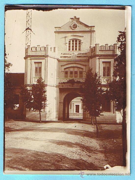 Fotograf&iacute;a antigua: ESTACION RADIOTELEGRAFICA DE TETUAN Y PARQUE DE AUTOMOVILES. SIN FECHA