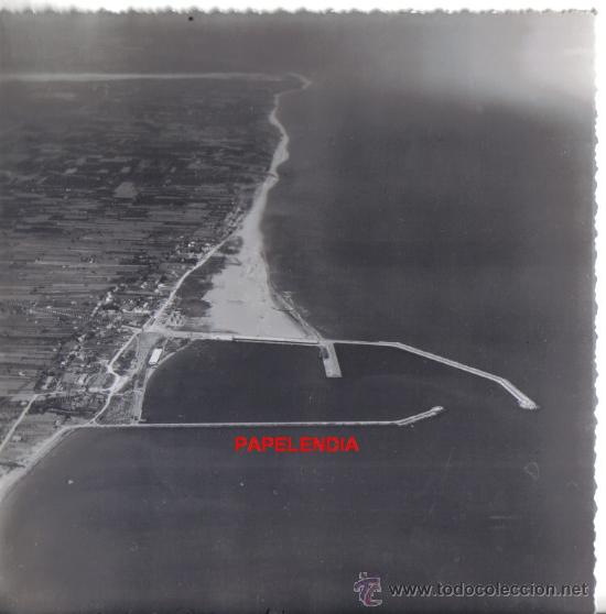 Fotograf&iacute;a antigua: FOTOGRAFIA BURRIANA, CASTELLON. VISTA AEREA A&Ntilde;OS 40/50