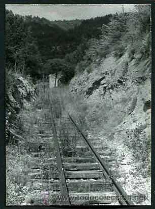 Fotograf&iacute;a antigua: Ferrocarril. Locomotora. Tren. Estaci&oacute;n en ruina-32. c. 1970