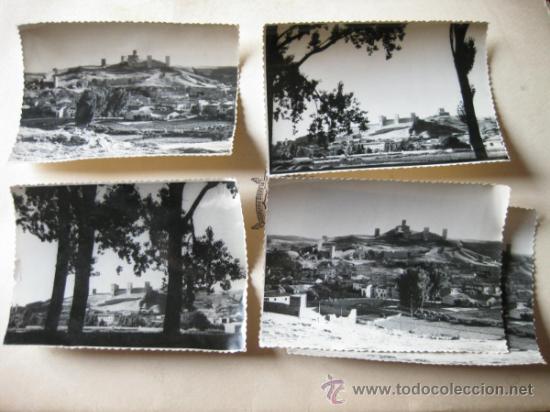 Fotograf&iacute;a antigua: 4 FOTOGRAFIAS DE MOLINA DE ARAGON Y SU CASTILLO - A&Ntilde;OS 50