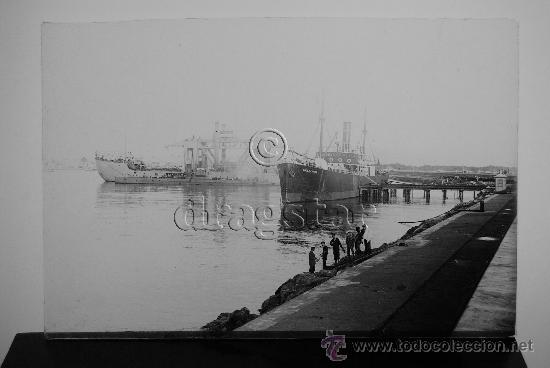 Antique Photography: PLACA FOTOGRAFICA ORIGINAL CRISTAL 10X15 CONSTRUCCION PUERTO DE CASTELLON G-7