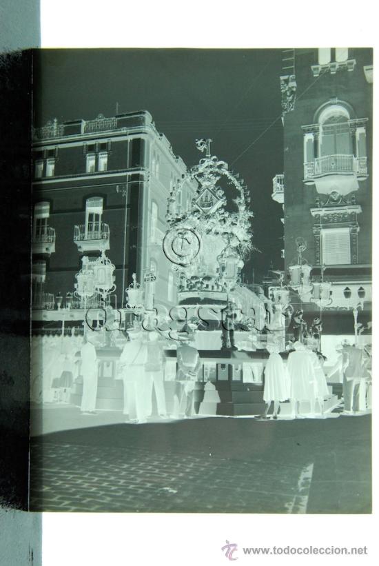 Antique Photography: NEGATIVO ORIGINAL 7X10 GAYATA DE 1947 EN LA PUERTA DEL SOL CASTELLON