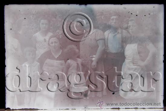 Antique Photography: PLACA FOTOGRAFICA ORIGINAL CRISTAL TAMA&Ntilde;O 9X12 FAMILIA EN LOS A&Ntilde;OS 30 DE VILLARREAL