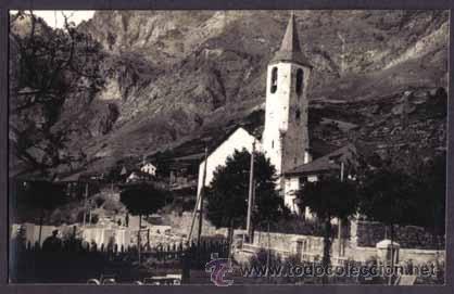 Antique Photography: Pirineos. Iglesia. Pueblo sin identificar. 1955