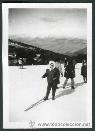 Fotograf&iacute;a antigua: Esqu&iacute;. Nieve. Esquiadores. 11/2/1973