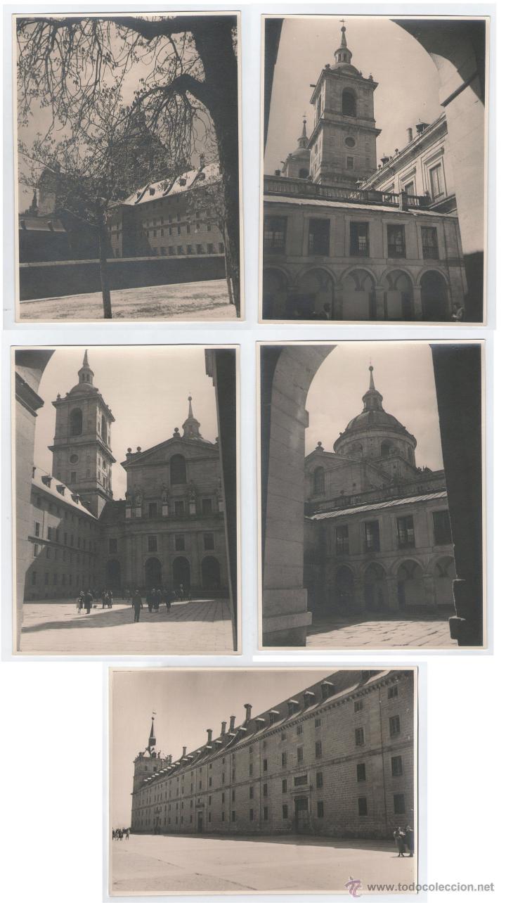 Antique Photography: EL ESCORIAL, 1950'S. 5 FOTOGRAF&Iacute;AS 18X24 CM.