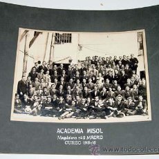 Fotografía antigua: ANTIGUA FOTOGRAFIA DEL CURSO 1915 - 1916 DE LA ACADEMIA MISOL - CALLE MAGDALENA Nº 2 DE MADRID - MID. Lote 38236078
