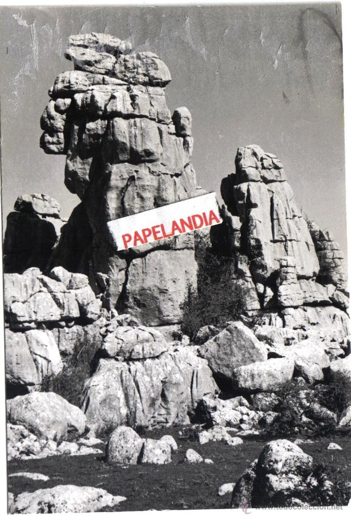 Fotograf&iacute;a antigua: FOTOGRAFIA TORCAL DE ANTEQUERA, MALAGA.