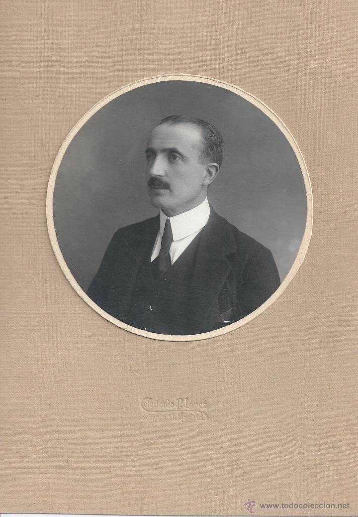 Fotograf&iacute;a antigua: SE&Ntilde;OR DESCONOCIDO. FOTOGRAFO CELEDONIO LOPEZ - C/BOLA (MADRID)