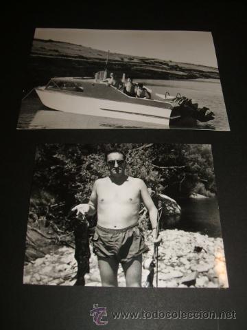 Fotograf&iacute;a antigua: RIO TORMES Y PANTANO ALBERCHE AVILA 2 FOTOGRAF&Iacute;AS PESCA DEPORTIVA