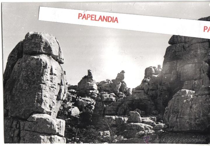 Fotograf&iacute;a antigua: FOTOGRAFIA EL TORCAL DE ANTEQUERA (MALAGA)