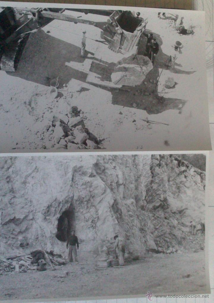 Fotograf&iacute;a antigua: DOS FOTOGRAFIAS DE IBIZA, TRABAJOS DE RECONSTRUCCION DEL MURO DEL PUERTO, 12 X 18 CM, A&Ntilde;OS 50