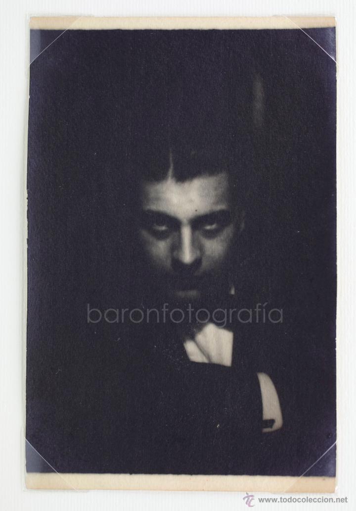 Antique Photography: retrato masculino an&oacute;nimo, 1930's. 12x7,5 cm.