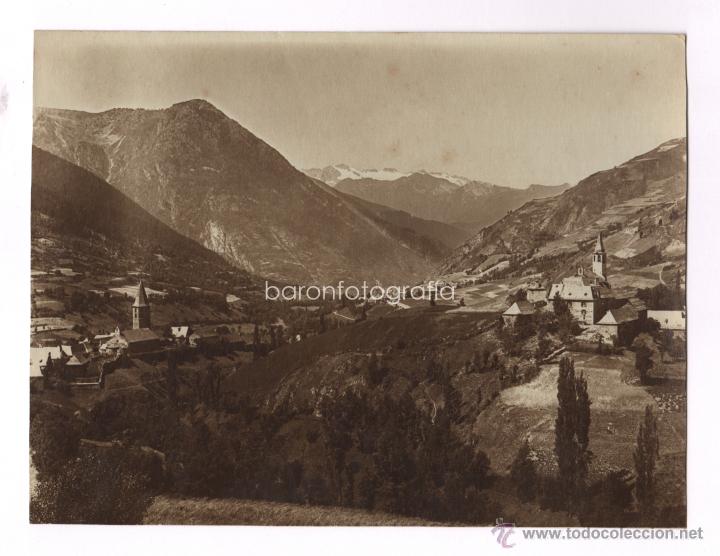Antique Photography: Valle de Ar&aacute;n, Salard&uacute; y Unha 1920's. Pueblo por identificar, 17x22,5 cm.