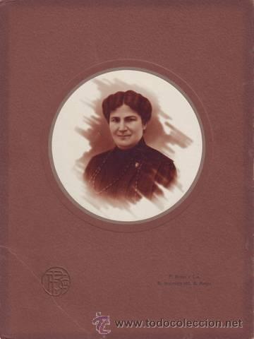 Fotografia antica: FOTOGRAFIA: RETRATO DE SE&Ntilde;ORA (Sra. de Ram&iacute;rez). F. Bixio y Cia, B. Irigoyen 185, Buenos Aires.