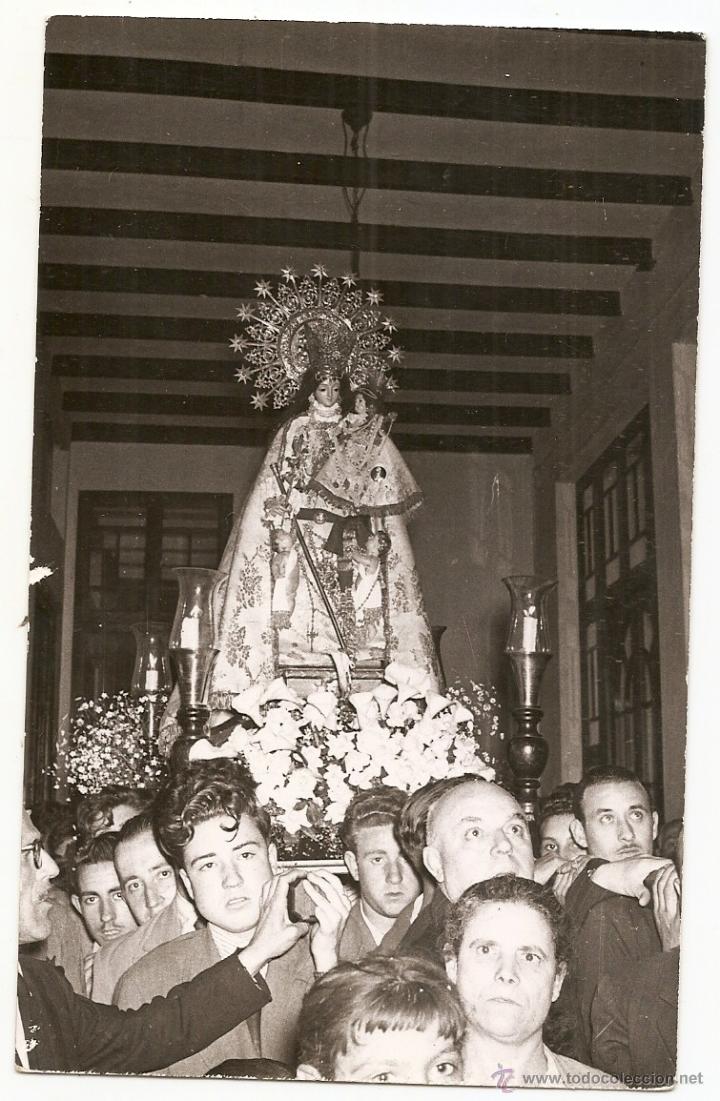 Fotograf&iacute;a antigua: Virgen de Valencia. Montilla fot&oacute;grafo