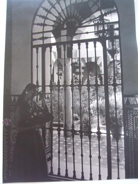 Antique Photography: CORDOBA UN PATIO FOTOGRAFIA POR VIAJERO AMERICANO A&Ntilde;OS 50 30 X 22 CMTS