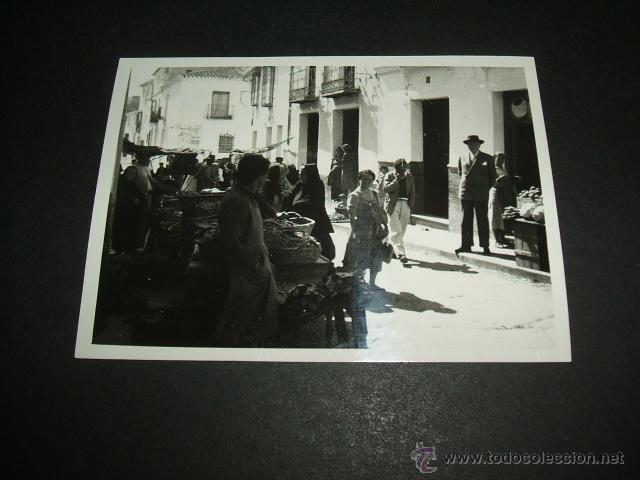 Alte Fotografie: ALORA MALAGA ANTIGUA FOTOGRAFIA PLAZA MERCADO