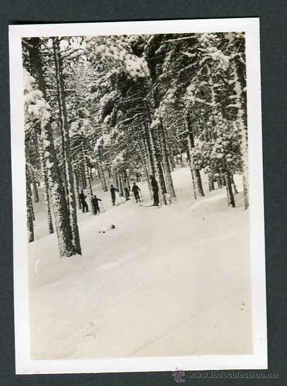 Fotograf&iacute;a antigua: Esqu&iacute;. Preciosa foto. Pirineos. c. 1935
